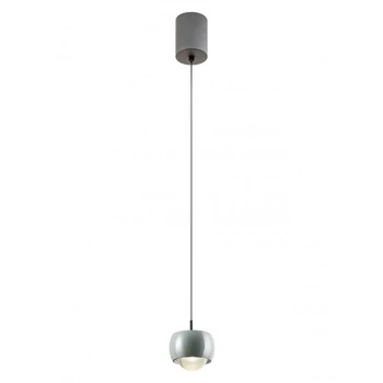 Redo AVES függeszték fém, üveg, szürke, áttetsző, LED, 12W, 720lm, 3000K - 01-3549