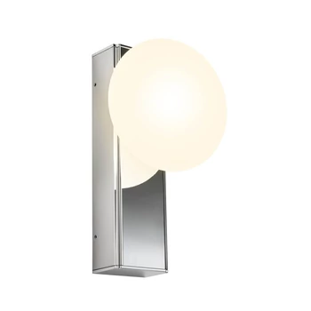 Redo OVUM fali lámpa fém, üveg, króm, fehér, LED, 5W, 555lm, 3000K-4000K, IP44 - 01-4303