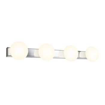 Redo OVUM fali lámpa fém, üveg, króm, fehér, LED, 4x5W, 1850lm, 3000K-4000K, IP44 - 01-4309
