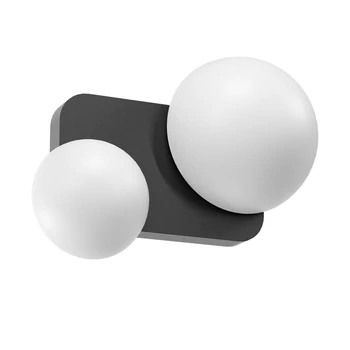 Redo LUMIEN mennyezeti lámpa fém, üveg, fekete, fehér, LED, 13.4W, 676lm, 2700K-3000K - 01-4327