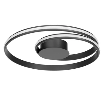 Redo TORSION mennyezeti lámpa fém, fekete, LED, 40W, 4168lm, 2700K-3000K-4000K - 01-4359