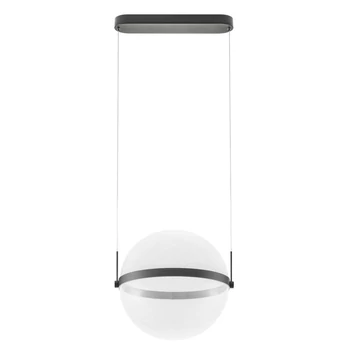 Redo ATLAS függeszték fém, akril, fekete, áttetsző, LED, 34W, 2407lm, 3000K - 01-4375