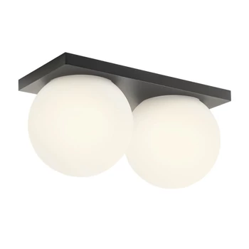 Redo OPALE fali lámpa fém, üveg, fekete, opál, LED, 24W, 2170lm, 3000K - 01-4387