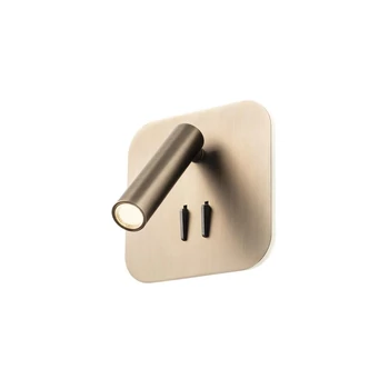 Redo QUDA fali lámpa fém, bronz, LED, 6W+3W, 330lm+135lm, 3000K - 01-4473