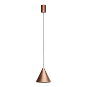 Redo KONOS függeszték fém, réz, LED, 10W, 522lm, 3000K - 01-4600