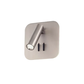 Redo QUDA fali lámpa fém, nikkel, LED, 6W+3W, 301lm+115lm, 2700K - 01-4775
