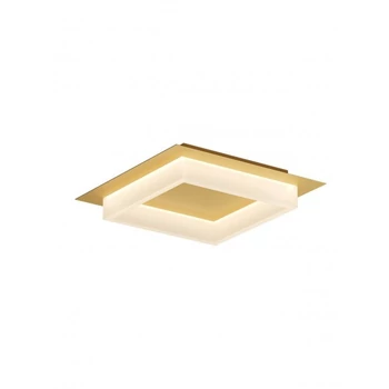 Redo PERIMETRO mennyezeti lámpa fém, akril, arany, fehér, LED, 28W, 1655lm, 3000K-4000K-6500K - 05-972