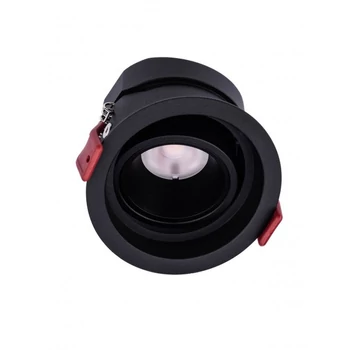 Redo MT beépíthető szpot fém, műanyag, fekete, LED, 12W, 860lm, 3000K - 70411