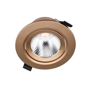 Redo PT beépíthető szpot műanyag, arany, LED, 10W, 920lm, 4000K - 70429