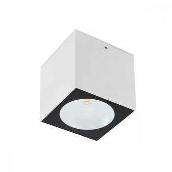 Redo TEKO kültéri mennyezet lámpa fém, üveg, fehér, áttetsző, LED, 3000K, 6W, 450lm, IP65 - 90103