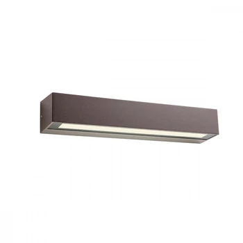 Redo AROOS kültéri fali lámpa fém, üveg, corten, LED, 3000K, 14W, 644lm, IP65 - 90252