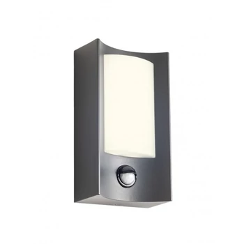 Redo WARP kültéri fali lámpa fém, műanyag, szürke, opál, LED, 8W, 490lm, 3000K, IP44 - 90486