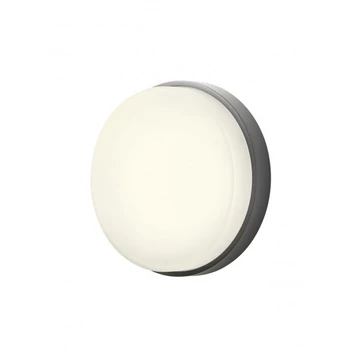 Redo URANIA kültéri fali lámpa fém, műanyag, szürke, opál, LED, 10W, 860lm, 3000K, IP65 - 90516