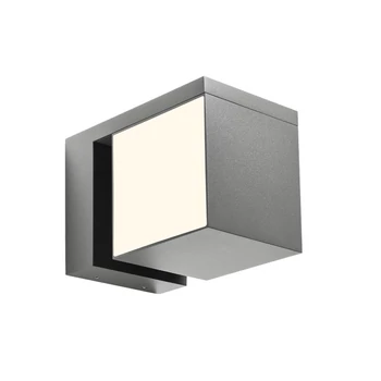 Redo KUB kültéri fali lámpa fém, szürke, LED, 18W, 925lm, 2700K, IP54 - 90717