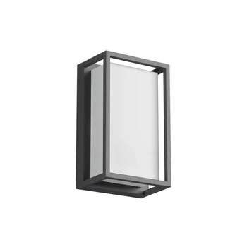 Redo QUADRIS kültéri fali lámpa fém, műanyag, szürke, opál, LED, 12W, 913lm, 2700K-3000K, IP54 - 90745