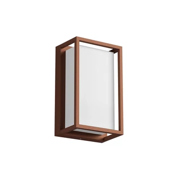 Redo QUADRIS kültéri fali lámpa fém, műanyag, barna, opál, LED, 12W, 913lm, 2700K-3000K, IP54 - 90746