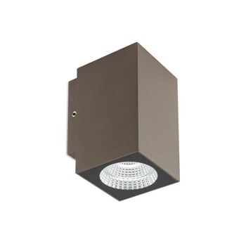 Redo QUAD kültéri fali lámpa fém, üveg, barna, áttetsző, LED, 4W, 245lm, 2700K, IP65 - 90815