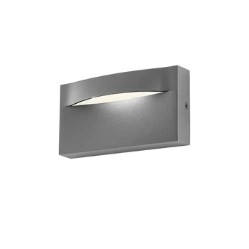 Redo POLIFEMO kültéri fali lámpa fém, szürke, LED, 8W, 398lm, 2700K, IP65 - 90832