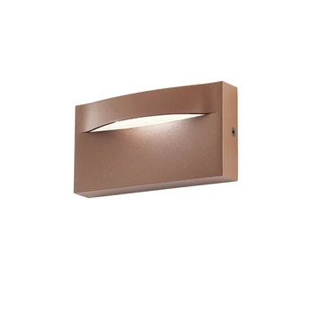 Redo POLIFEMO kültéri fali lámpa fém, barna, LED, 8W, 398lm, 2700K, IP65 - 90833