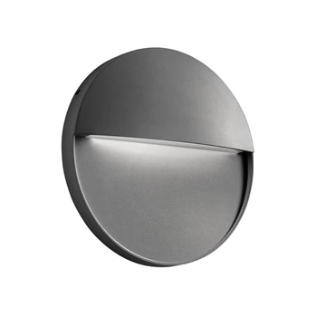 Redo LANDER kültéri fali lámpa fém, szürke, LED, 6W, 270lm, 2700K, IP54 - 90841