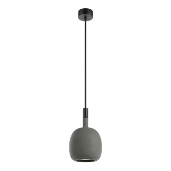 Redo POTTER kültéri függeszték fém, beton, fekete, szürke, GU10, IP65 - 90967