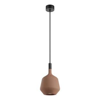 Redo POTTER kültéri függeszték fém, beton, fekete, barna, GU10, IP65 - 90972