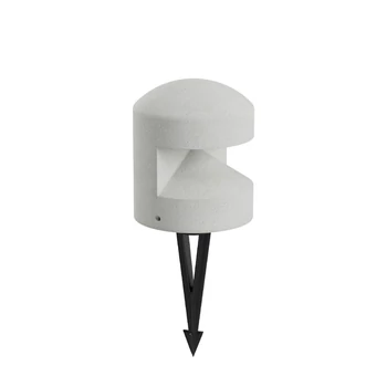 Redo CLIFF leszúrható kültéri lámpa műanyag, beton, fekete, fehér, LED, 8W, 156lm, 3000K, IP65 - 90978
