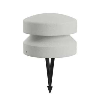 Redo CLIFF leszúrható kültéri lámpa műanyag, beton, fekete, fehér, LED, 15W, 542lm, 2700K, IP65 - 90993