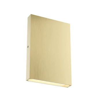 Redo ZIPPER kültéri fali lámpa fém, sárgaréz, LED, 2x 3W, 310lm, 2700K, IP65 - 91092