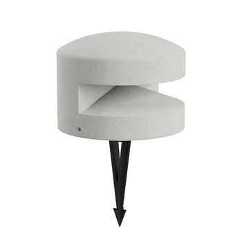 Redo CLIFF leszúrható kültéri lámpa műanyag, beton, fekete, fehér, LED, 15W, 323lm, 3000K, IP65 - 91116