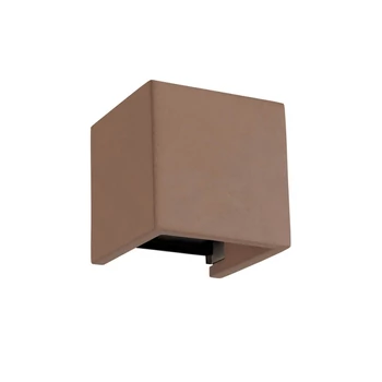 Redo PETRA kültéri fali lámpa fém, beton, szürke, barna, LED, 2x 6W, 760lm, 2700K, IP54 - 91147