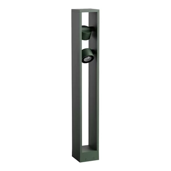 Redo XROCK kültéri állólámpa fém, üveg, zöld, áttetsző, LED, 2x 9W, 2x 630lm, 3000K, IP65 - RKB80WW GN