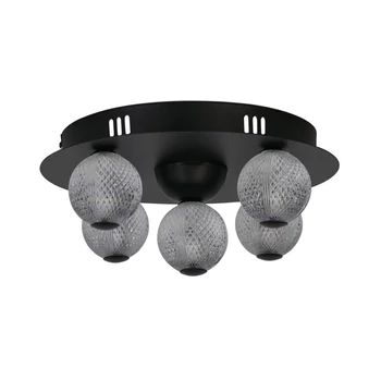 Searchlight ASTEROID mennyezet lámpa fém, akril, fekete, áttetsző, LED, 21W, 1424 Lm - 20923BK