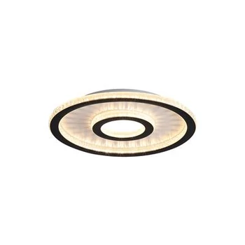 Searchlight Roundel mennyezeti lámpa fém, fekete, LED, 30W, 3948lm, 3000K - 25688-35BK
