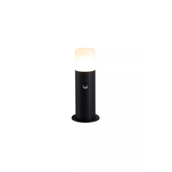 Searchlight Colorado  kültéri állólámpa fém, műanyag, fekete, fehér, E27, 15W, IP44 - 39240BK-300PIR