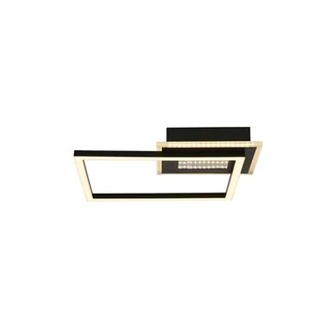Searchlight Quadrate mennyezeti lámpa fém, fekete, LED, 24W, 3209lm, 3000K - 44250BK
