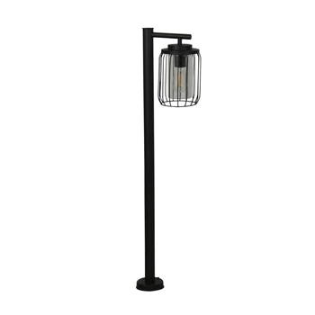 Searchlight REED kültéri állólámpa fém, műanyag, fekete, áttetsző, E27, IP44 - 44611BK