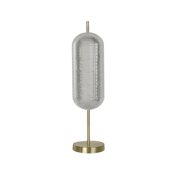 Searchlight CAPSULE asztali lámpa fém, üveg, akril, sárgaréz, LED, 17W, 3000K, 1649 Lm - EU28805SB