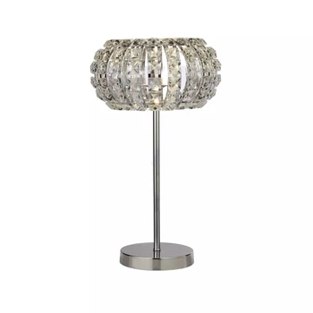 Searchlight Marylin asztali lámpa fém, kristály, króm, áttetsző, G9, 33W - EU5817CC