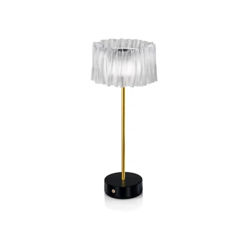 ACCORDÉON asztali lámpa fém, Lentiflex fekete, áttetsző, LED, 2700K, 1,3W, 150lm - ACRT000PRB000BT000EU