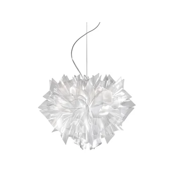 Slamp VELI függeszték fém, Lentiflex áttetsző, E27 - VELSL00PRS01T00000EU