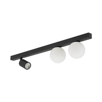 TK Lighting VOX mennyezet lámpa fém, üveg, fekete, fehér, GU10+G9 - TK-10001
