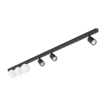 TK Lighting VOX mennyezet lámpa fém, üveg, fekete, fehér, GU10+G9 - TK-10003