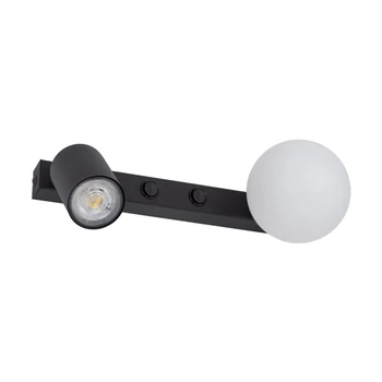 TK Lighting VOX fali lámpa fém, üveg, fekete, fehér, GU10+G9 - TK-10148