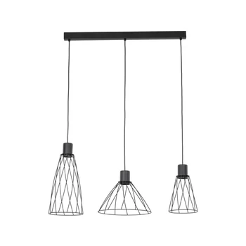 TK Lighting MODESTO függeszték fém , fekete, GU10 - TK-10149
