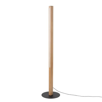 TK Lighting TEO állólámpa fém, fa, műanyag, fekete, barna, LED, 13W, 3000K, 2147 Lm - TK-1391