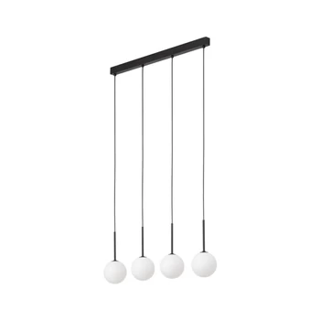 TK Lighting MARTIN függeszték fém, üveg, fekete, fehér, G9 - TK-4503