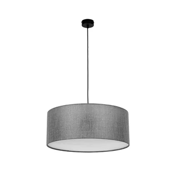 TK Lighting EARTH függeszték fém, szövet, fekete, grafit, E27 - TK-4654