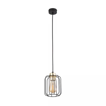 TK Lighting GALAXY függeszték fém, fekete, arany, E27 - TK-4714