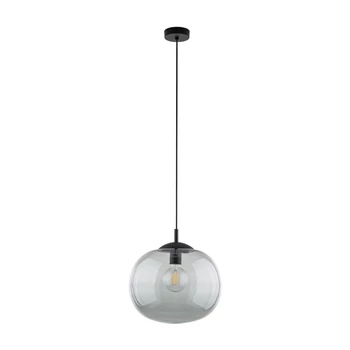 TK Lighting VIBE függeszték fém, üveg, fekete, szürke, E27 - TK-4972